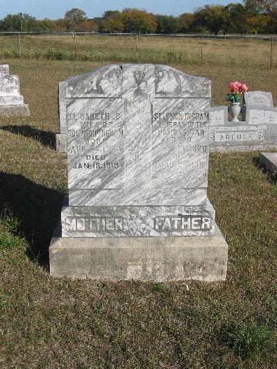 Tombstone of Solomon and Elisabeth Ingram