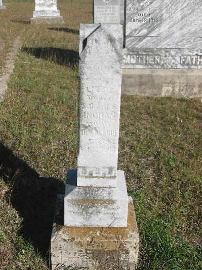 Tombstone of Lizzie Ingram