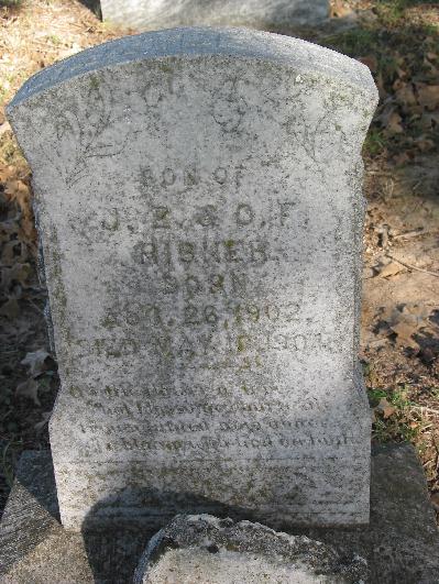 Tombstone of Bartley E. Risher