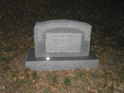 Tombstone of Jessie Troy Rinehart