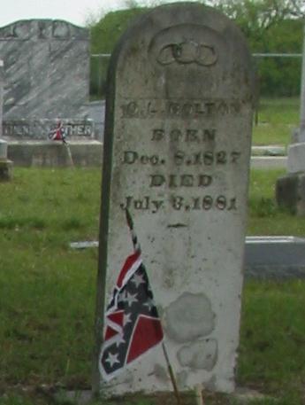 Tombstone of O. J. Bolton