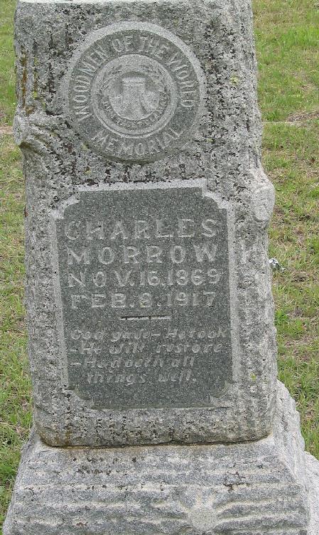 Tombstone of Charles Morrow