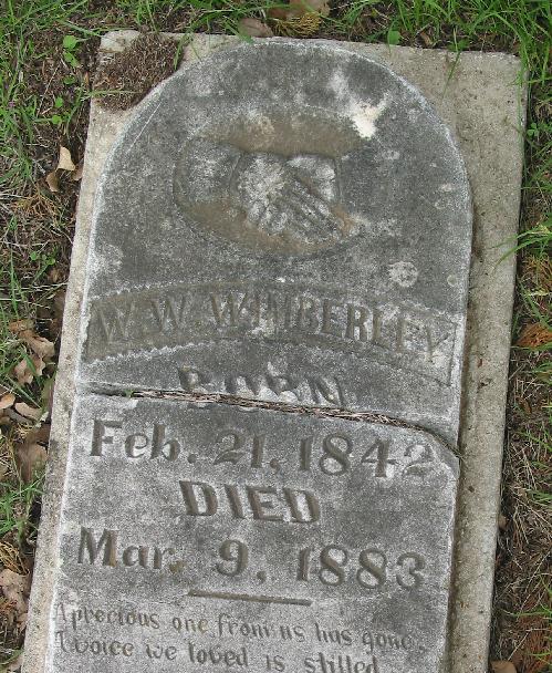 Tombstone of W. W. Wimberley