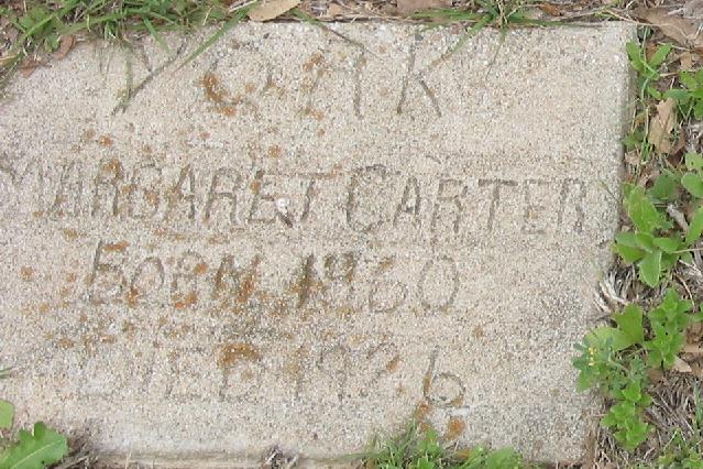 Tombstone of Margaret Carter York