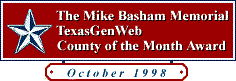 October County of Month Award 1998