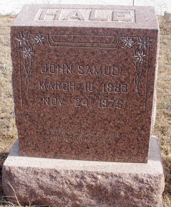 John Samuel Hale, Floyd County, Texas