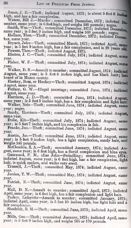 Fugitives from Justice
