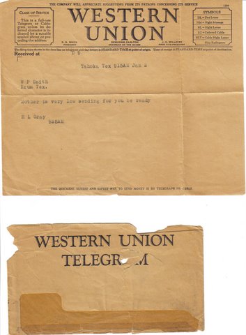 Nolia Gray Telegram