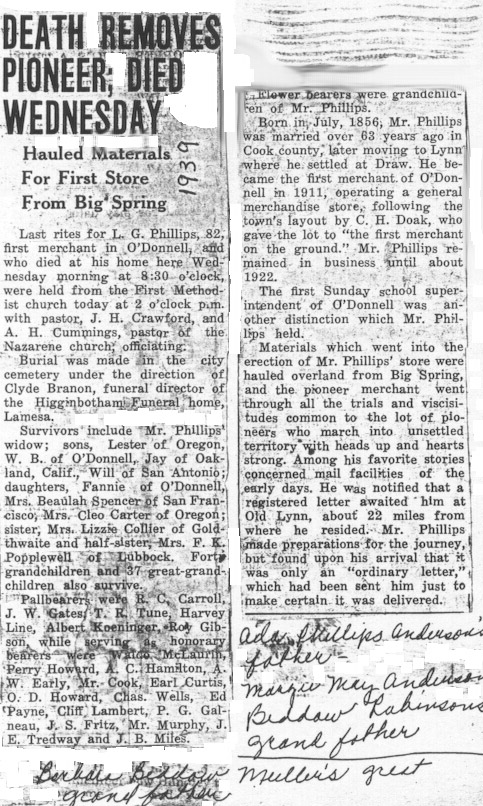 LG Phillips Obituary
