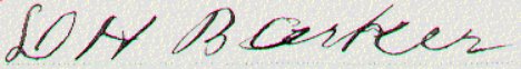 signature of David Henry Barker