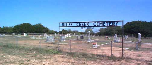 Bluff Creek Cemetery, Taylor County, TXGenWeb